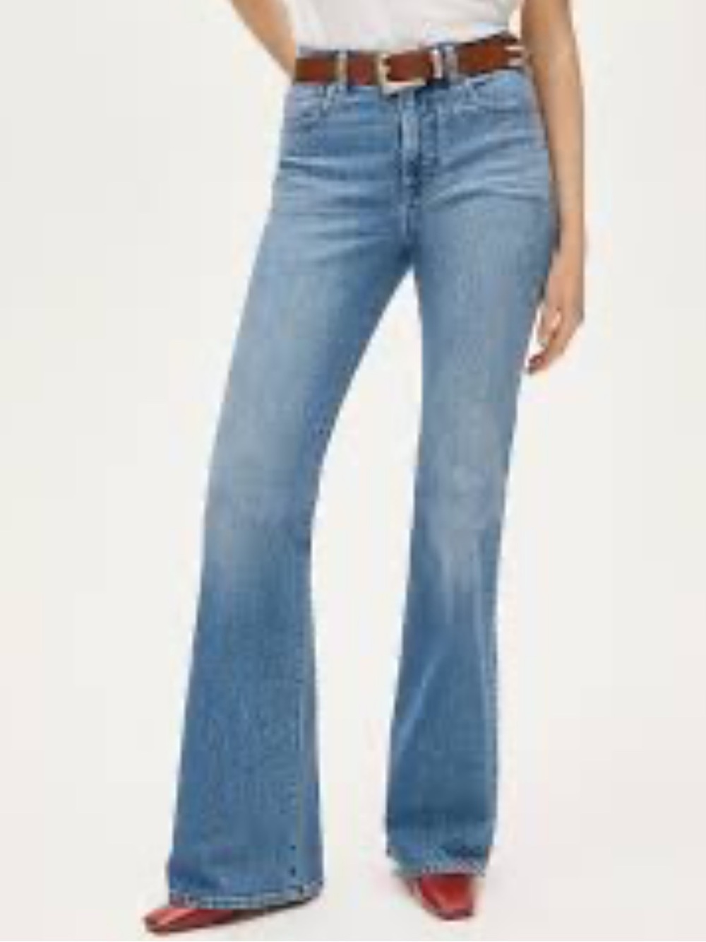 J. Crew Light Blue High-Rise Skinny Flare Jeans